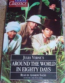 Around the World in Eighty Days written by Jules Verne performed by Andrew Sachs on Cassette (Abridged)
