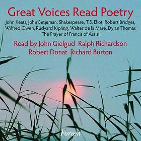 Great Voices Read Poetry written by Various Great Poets performed by Ralph Richardson, John Betjeman, John Gielgud and T.S. Eliot, Richard Burton and Robert Donat on CD (Abridged)